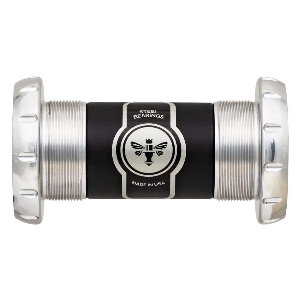 Boitier de pédalier Chris King ThreadFit 30mm en acier inoxydable avec roulement