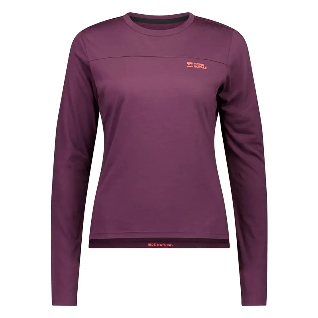 Mons Royale Women's Diversion Merino Bike Jersey Long Sleeve