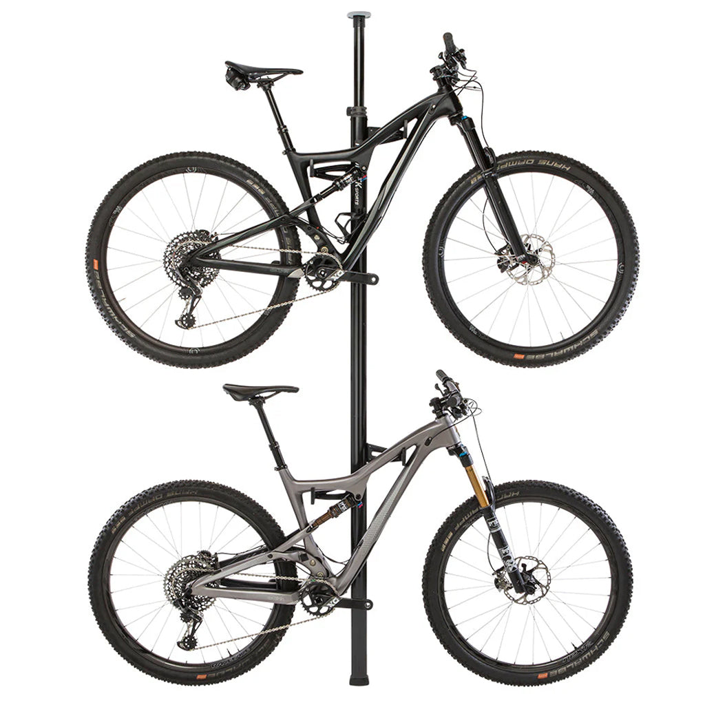 Support d'exposition pour vélo Feedback Sports, poteau de tension pour 2 vélos, noir