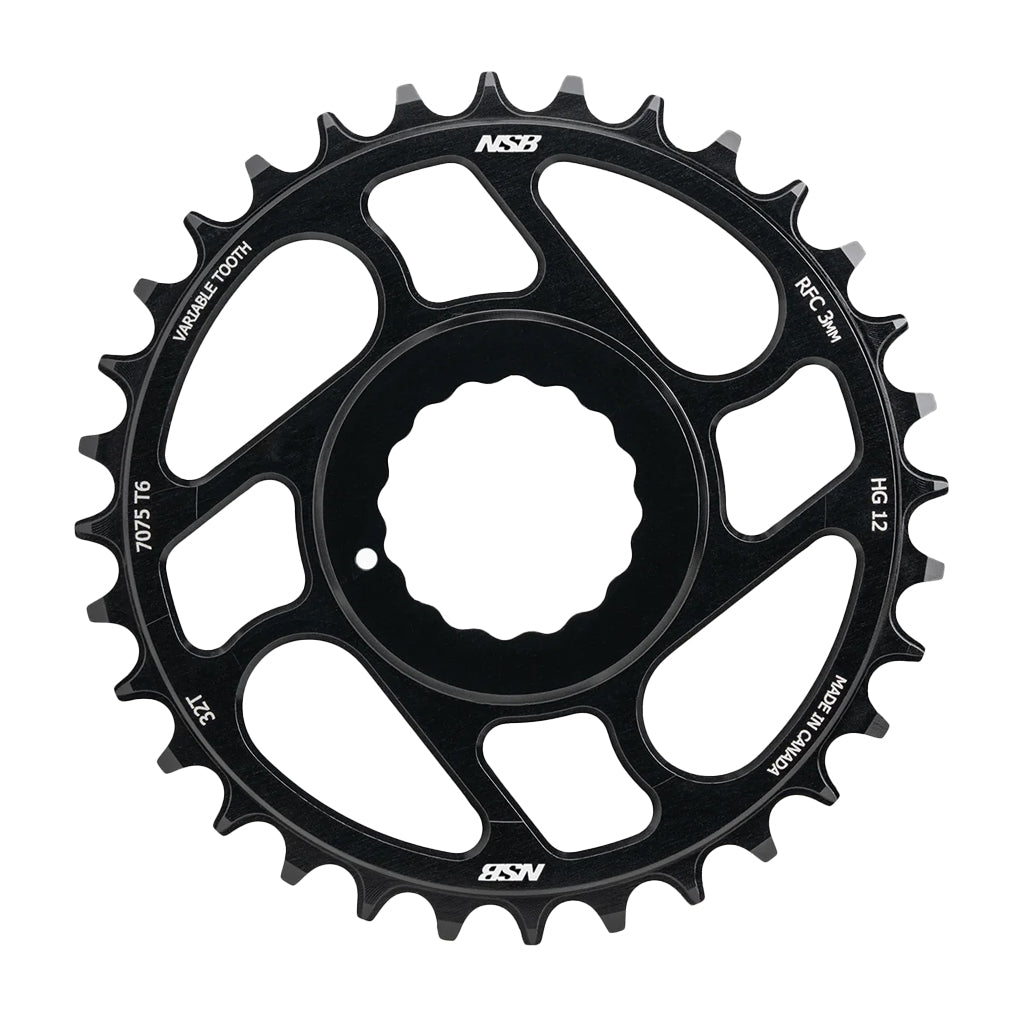 Plateau à dents variables North Shore Billet montage direct Shimano 12 vitesses RaceFace Cinch Boost