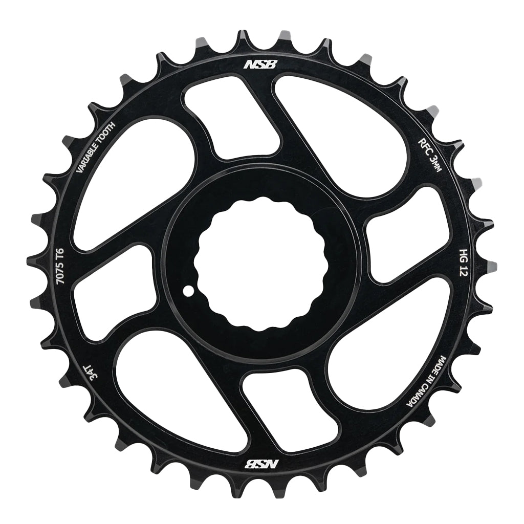Plateau à dents variables North Shore Billet montage direct Shimano 12 vitesses RaceFace Cinch Boost