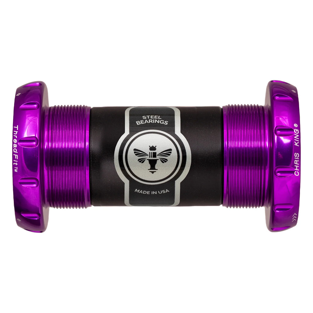 Boitier de pédalier Chris King ThreadFit 30mm en acier inoxydable avec roulement